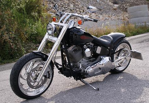 Harley Davidson Softail FXSTI Black-Devil